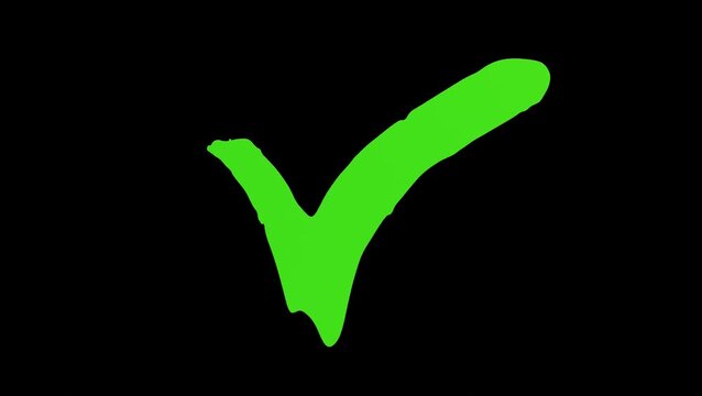 3D Tick Right Checkmark Yes | Alpha Channel