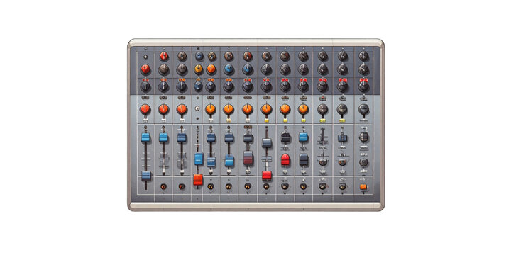 A close-up view of a mechanical keyboard with various function keys and layout Vector