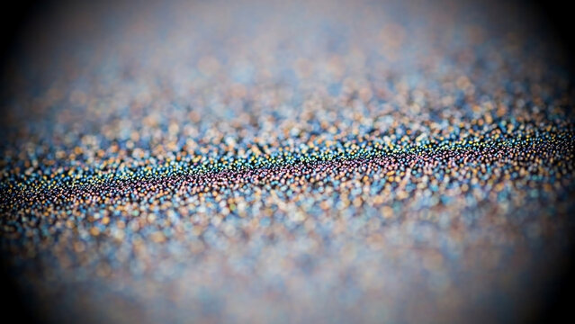 macro photography of iridescent oil slick on water surface in abstract pattern