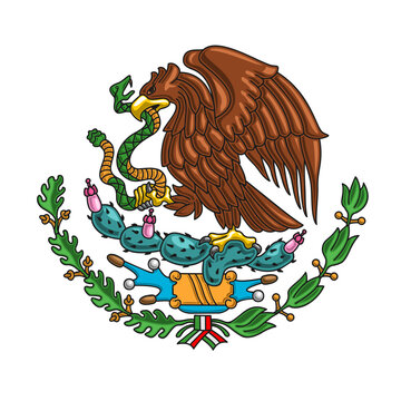 Vector Mexican Coat of Arms