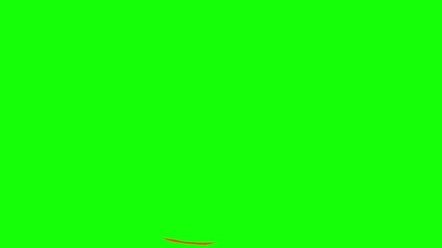 Cartoon dust cloud impact animation with rotating energy rings for dynamic 2d game effect video motion graphics