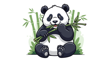 A panda eats bamboo © kalimi