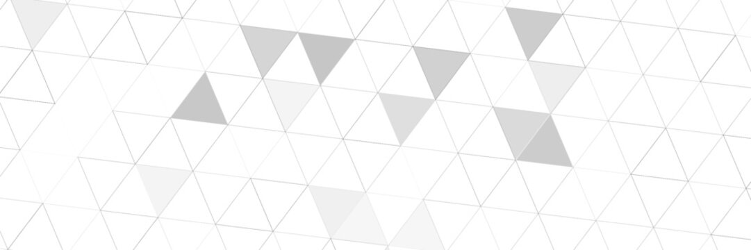 Abstract white background with silver effect. Light gray colour texture. Grey blue modern pattern. Gradient textur. Triangle patern.
