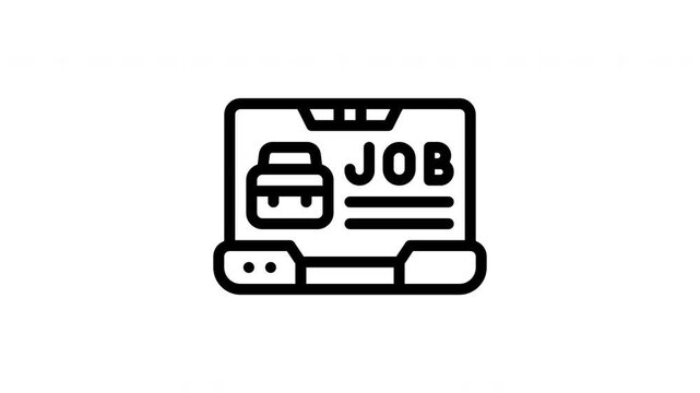 job description minimalist stroke animation