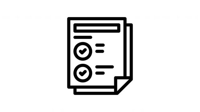 qualifications minimalist stroke animation