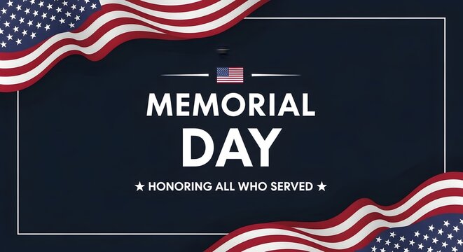 Honoring heroes a patriotic memorial day graphic for remembrance and respect