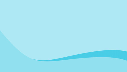 Fototapeta premium A clean, professional background featuring a gentle turquoise wave flowing across a soft light blue surface, ideal for corporate presentations or modern web design.
