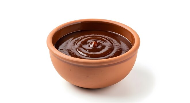 clay pot isolated on white background