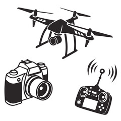 a drone with a camera and remote control Vector ©  MST RABEYA  BEGUM