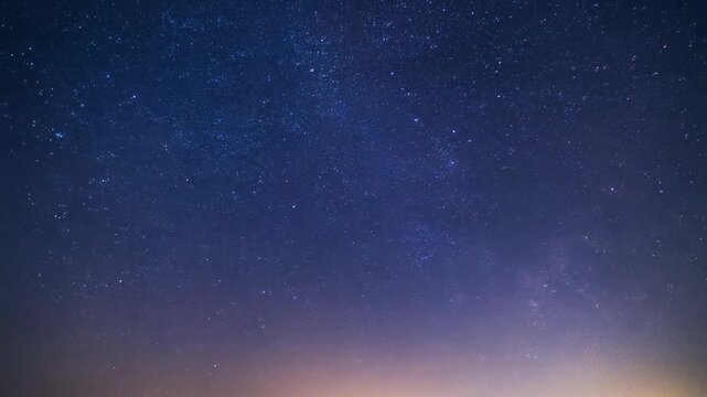 星空に広がる銀河と神秘的な宇宙背景