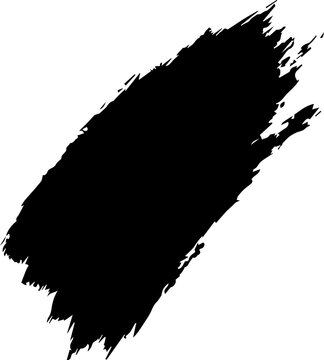 Abstract Black Brush Stroke Paint Swash