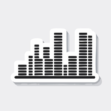Sound Waveform Equalizer Graphic