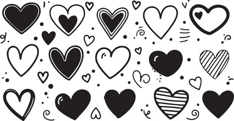 Fototapeta premium Minimalistic seamless pattern with small red hearts and white bows on a pink background. Vector print for wallpaper, fabric, textile design