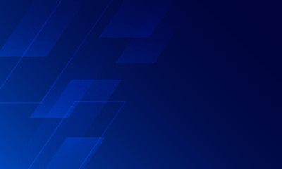 Fototapeta premium Abstract composition with deep blue tones and layered square shapes, conveying speed and energy.
