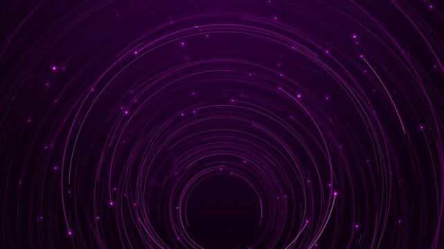 Big data visualization technology Abstract Speed Fiber Optic Circle Beam Futuristic Technology Background Light Stripe Bokeh Glitter Pattern Neon Cryptocurrency Mining Dark Blue Connection Texture