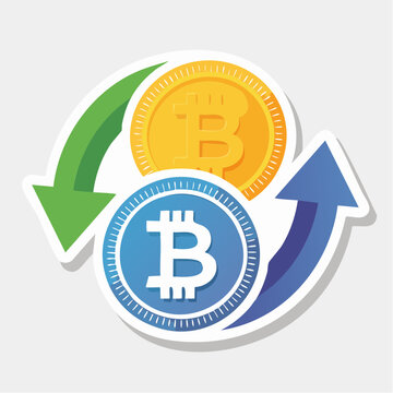 Bitcoin Cryptocurrency Exchange and Growth Concept