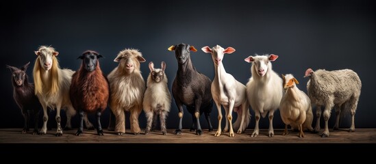 A whimsical parade of nature's most unique and diverse farm animal characters.