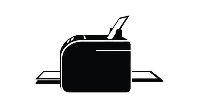 printer silhouette on transparent background high quality professional