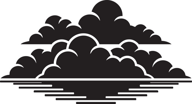 Cloud, Silhouette, Black, Vector Graphic, Cloud Icon, Weather Symbol