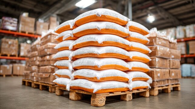 Warehouse storage of packaged goods