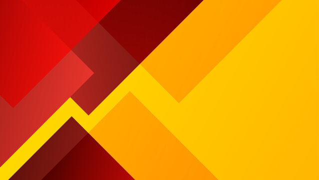 Dynamic red orange and yellow abstract background with bold geometric shapes and sharp edges for high energy marketing and digital media