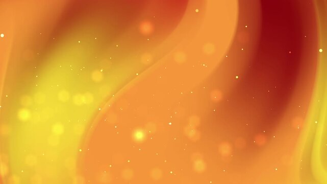 Warm orange and yellow abstract background with glowing particles. Suitable for autumnthemed designs, energetic concepts, and vibrant visual compositions.