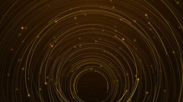 Round curved geometric frame geometric backdrop business product presentation background. luxury tunnel glossy rings circle frames, rings, circles, lines appear award ceremony event. celebration 3D