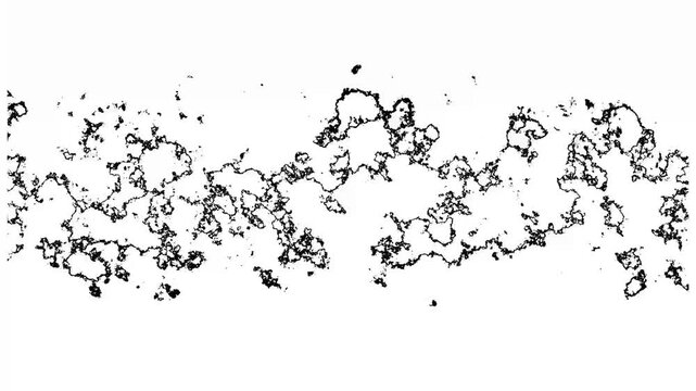 Abstract black and white ink bleed texture organic liquid flow pattern contrast grunge aesthetic background for motion and visual effects projects