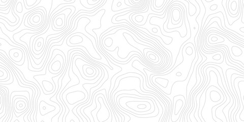 Abstract Elevation Line Art with Smooth Contours and Layered Terrain Mapping Effect Modern Topographic Map Background Design with Seamless Vector Pattern © ALAMA