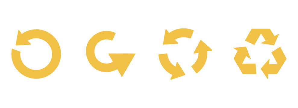 Black arrow vector icon pack.Refresh icons set. Reload icon vector. Update icon. convert icon.