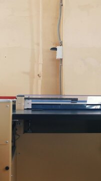 Machine working in printing house, polygraph industry - cleaning equipment