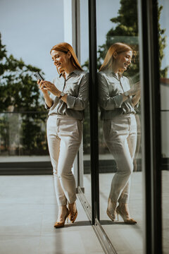 Joyful moment of connection captured in a bright, modern space