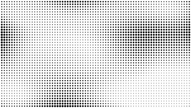 Abstract Halftone Dotted Background, Geometric Op Art Pattern and Minimalist Optical Illusion Texture Isolated on Transparent Background