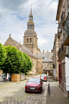 Dinan, France. Saint Sauveur church in Bretagne