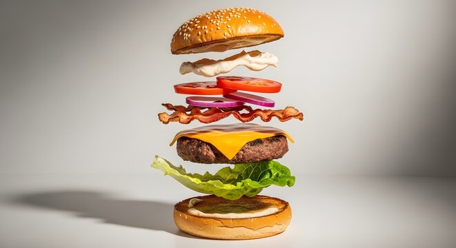 burger in a burger