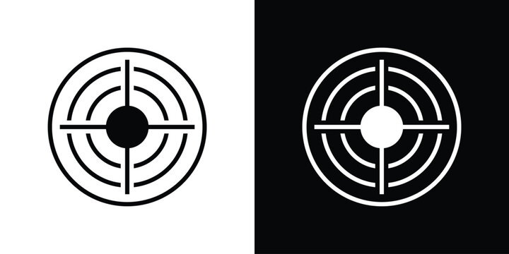  target, focus vector icon design inspiration.