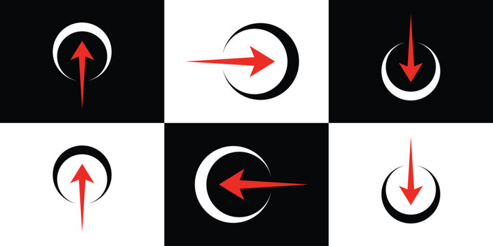 arrow and circle logo design inspiration