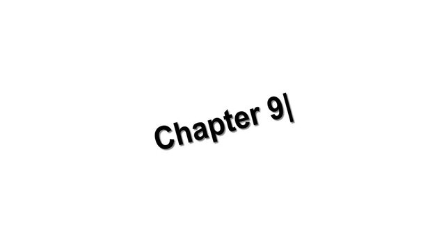 Chapter 9 Minimal Text Animation Title on White Background
