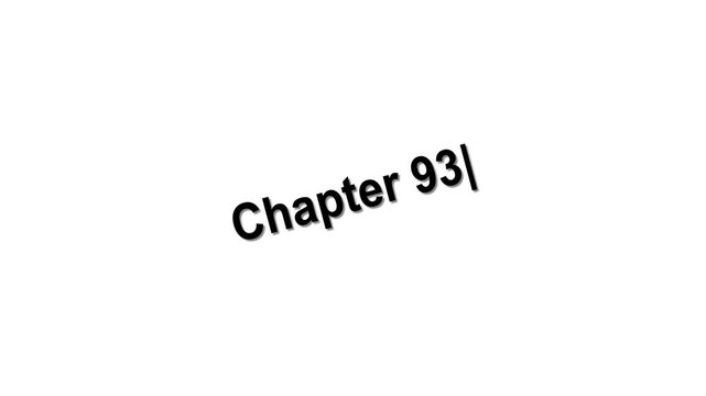Chapter 93 Minimal Text Animation Title on White Background
