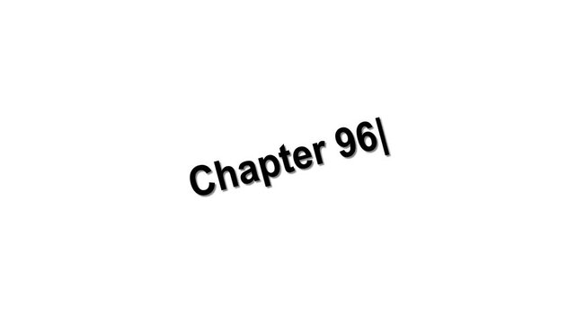 Chapter 96 Minimal Text Animation Title on White Background
