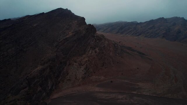 Aerial View of Khets and Noyon Uul Valley in Gobi Desert, Mongolia