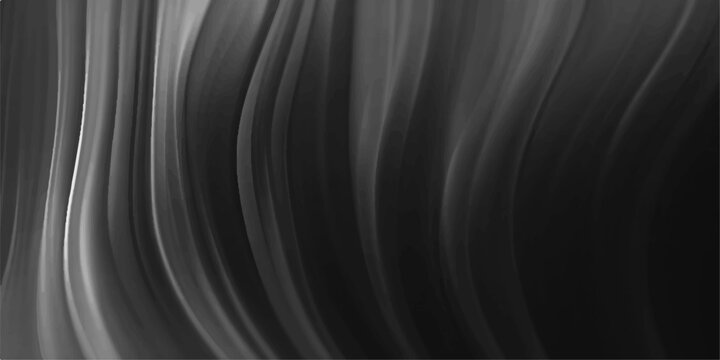 A dark abstract black and white background featuring a metallic vinyl record disc with a circular steel texture and liquid swirl pattern for a modern music technology album cover design