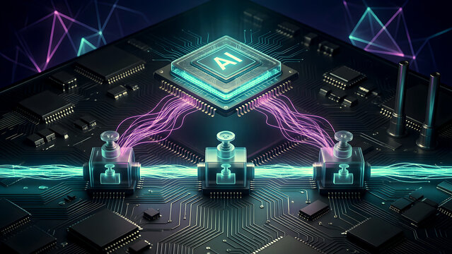 AI Factory Energy Optimization Flow Ribbon for Schneider Microsoft Fortune 500 Sustainable Manufacturing Hero