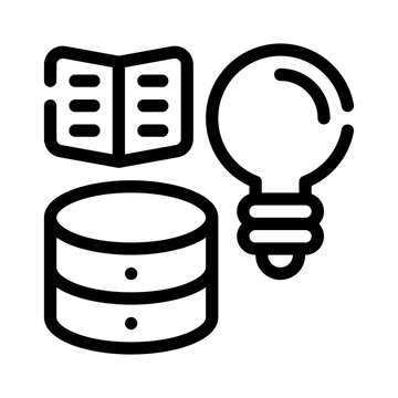 knowledge base line icon
