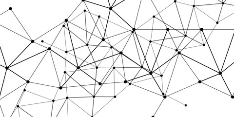 Obraz premium Vector Intricate Network of Interconnected Points & Lines, showcasing the complex web that underpins the digital world and highlights global connectivity.