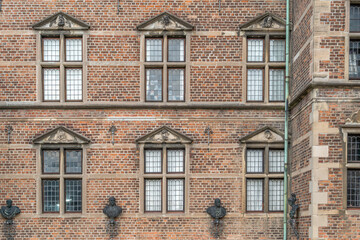 Naklejka premium Renaissance Facade of Rosenborg Castle (Rosenborg Slot), Copenhagen, Denmark