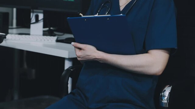 Positive female caregiver visit smiling senior disabled grandmother check heart rate, young woman doctor use statoscope do regular checkup of old lady patient at home, elderly healthcare concept