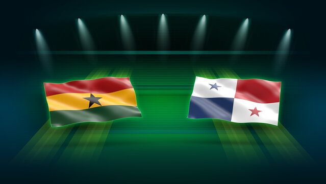 International Soccer Match Preview &ndash; Ghana vs Panama with Flags
