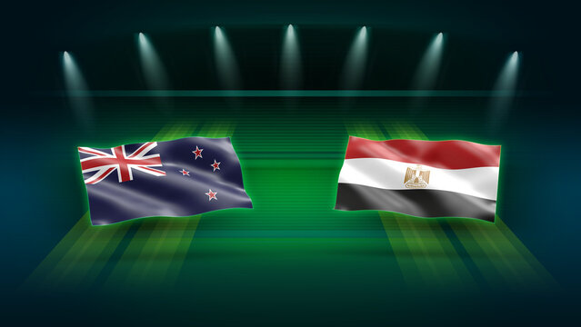 International Soccer Match Preview &ndash; New Zealand vs Egypt with Flags