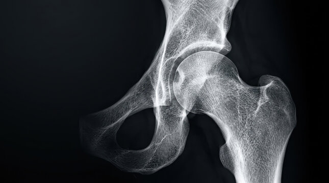 X ray scan medical hip joint pelvic bone femur acetabulum radiology orthopedic imaging anatomy diagnosis pain injury fracture arthritis osteoarthritis osteoporosis trauma hospital clinic